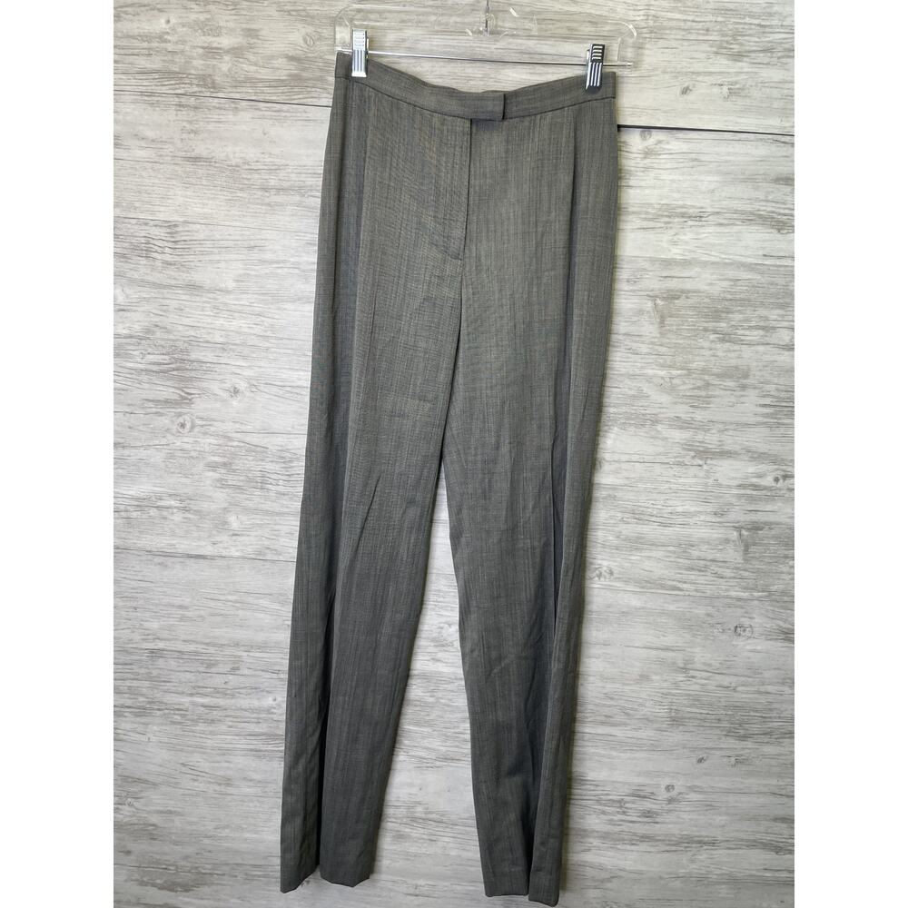 Lafayette 148 Pants Womens 2 Gray Wool Blend Dress Career Work Classic Trousers